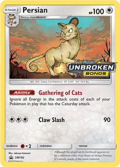 Persian #SM182 from SM Black Star Promos