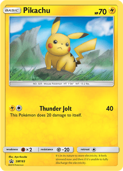 Pikachu #SM183 from SM Black Star Promos