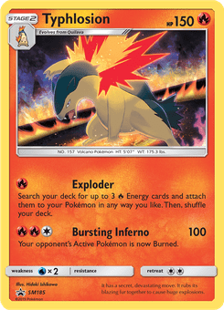 Typhlosion #SM185 from SM Black Star Promos