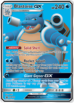 Blastoise GX #SM189 by Sadaji