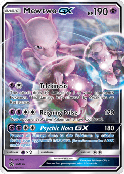 Mewtwo-GX #SM196 from SM Black Star Promos