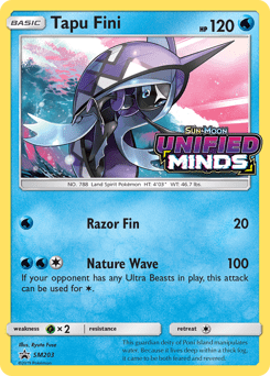 Tapu Fini #SM203 from SM Black Star Promos