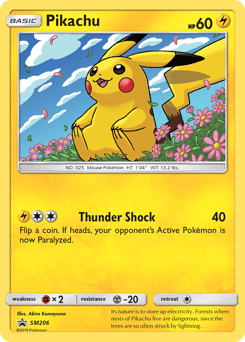 Pikachu #SM206 from SM Black Star Promos