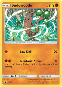 Sudowoodo #SM207 from SM Black Star Promos