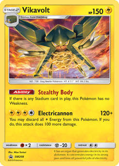 Vikavolt #SM208 from SM Black Star Promos