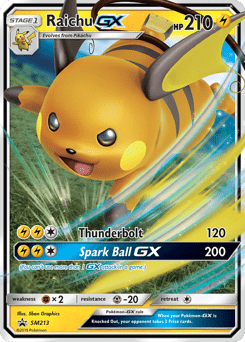 Raichu-GX #SM213 from SM Black Star Promos