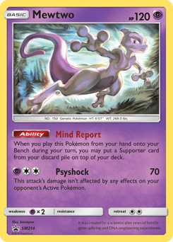 Mewtwo #SM214 from SM Black Star Promos