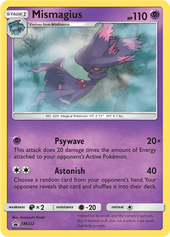 Mismagius #SM222 from SM Black Star Promos