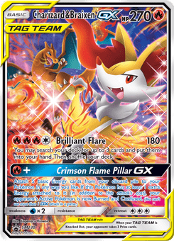 Charizard & Braixen GX #SM230 from SM Black Star Promos