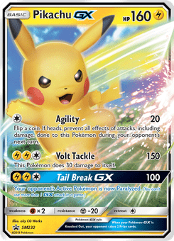 Pikachu GX #SM232 from SM Black Star Promos
