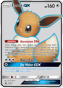 Eevee GX #SM242 from SM Black Star Promos