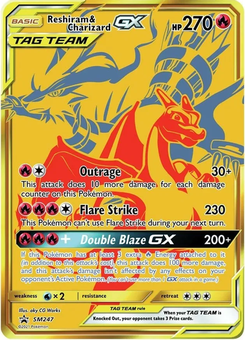 Reshiram & Charizard #SM247 from SM Black Star Promos