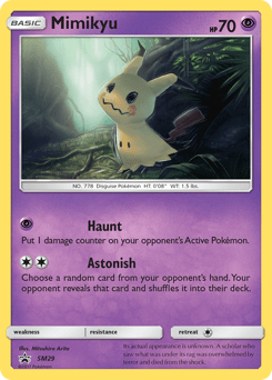 Mimikyu #SM29 from SM Black Star Promos