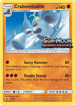 Crabominable #SM47 from SM Black Star Promos