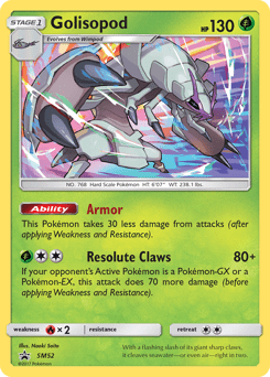 Golisopod #SM52 from SM Black Star Promos