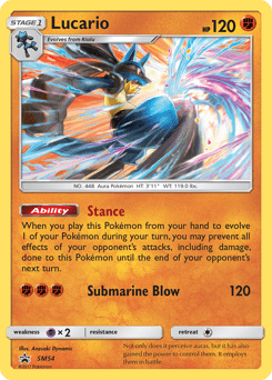 Lucario #SM54 from SM Black Star Promos