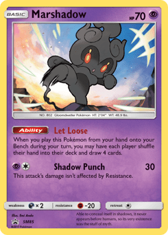 Marshadow #SM85 from SM Black Star Promos