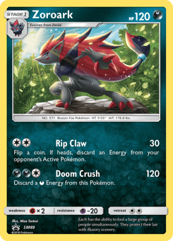 Zoroark #SM89 from SM Black Star Promos