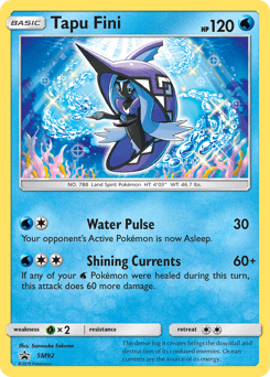 Tapu Fini #SM92 from SM Black Star Promos