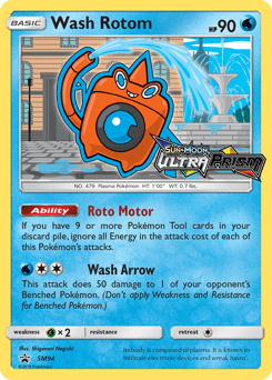 Wash Rotom #SM94 from SM Black Star Promos