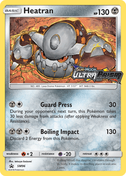Heatran #SM96 from SM Black Star Promos