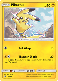 Pikachu #SM98 from SM Black Star Promos