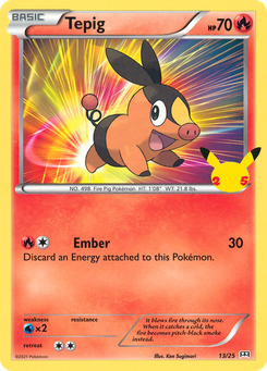 Tepig #13 by Ken Sugimori