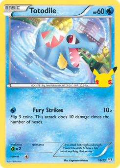 Totodile #18 from McDonald's 25th Anniversary
