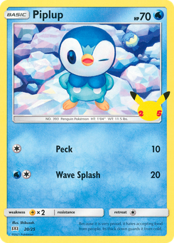 Piplup #20 from McDonald's 25th Anniversary