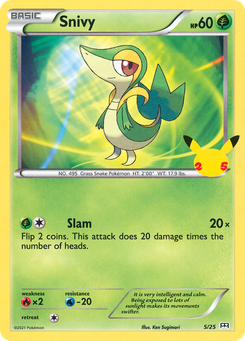 Snivy #5 by Ken Sugimori