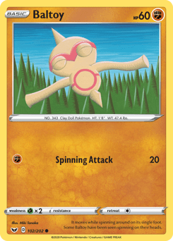 Baltoy #102 from Sword & Shield