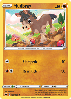 Mudbray #105 from Sword & Shield