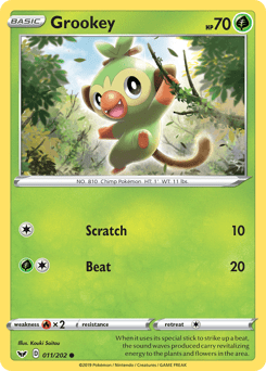 Grookey #11 from Sword & Shield