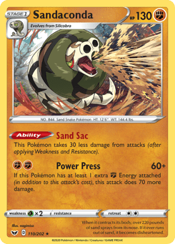 Sandaconda #110 from Sword & Shield