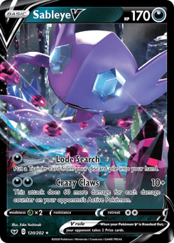 Sableye V #120 from Sword & Shield