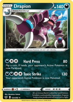 Drapion #122 from Sword & Shield