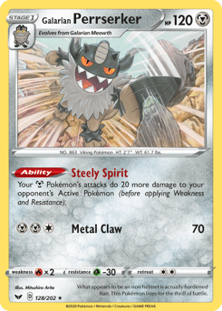 Galarian Perrserker #128 from Sword & Shield