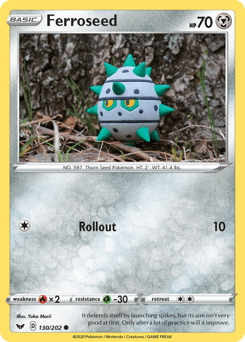 Ferroseed #130 from Sword & Shield