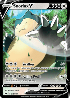 Snorlax V #141 from Sword & Shield