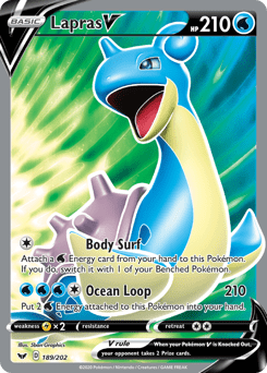 Lapras V #189 from Sword & Shield