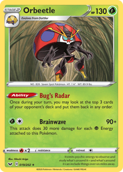 Orbeetle #19 from Sword & Shield