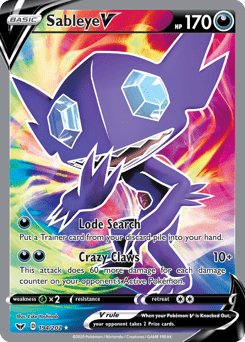 Sableye V #194 from Sword & Shield