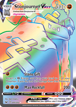 Stonjourner VMAX #205 from Sword & Shield