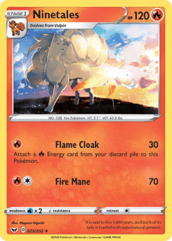 Ninetales #23 from Sword & Shield