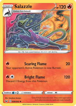 Salazzle #28 from Sword & Shield
