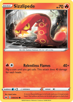 Sizzlipede #38 from Sword & Shield