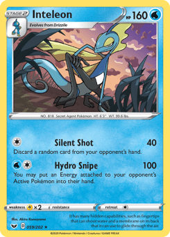 Inteleon #59 from Sword & Shield