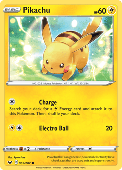 Pikachu #65 from Sword & Shield