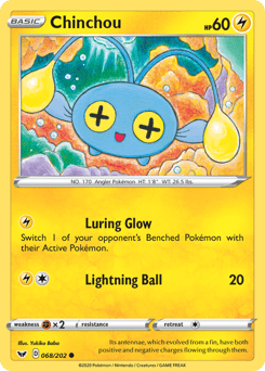 Chinchou #68 from Sword & Shield
