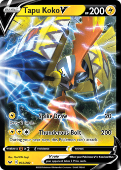 Tapu Koko V #72 from Sword & Shield